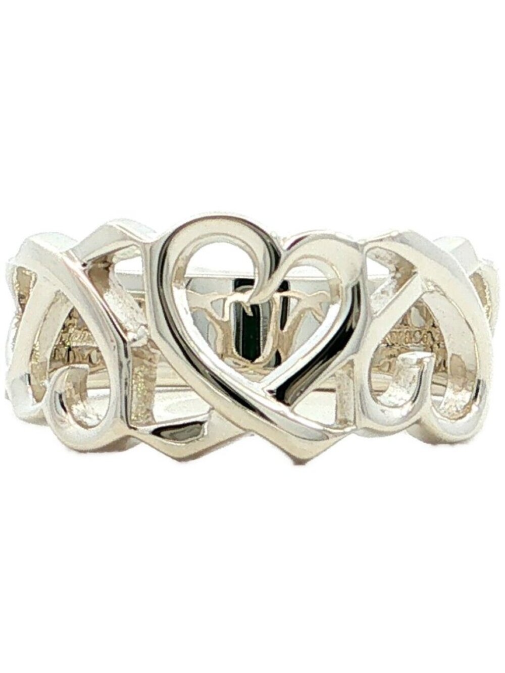Tiffany & Co Triple Loving Ring 52 Silver